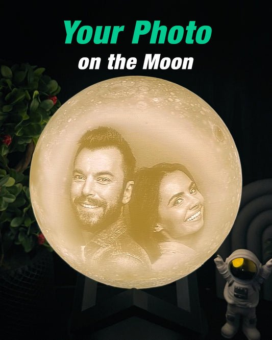 3D Personalized Moon Lamp – Unique Gift