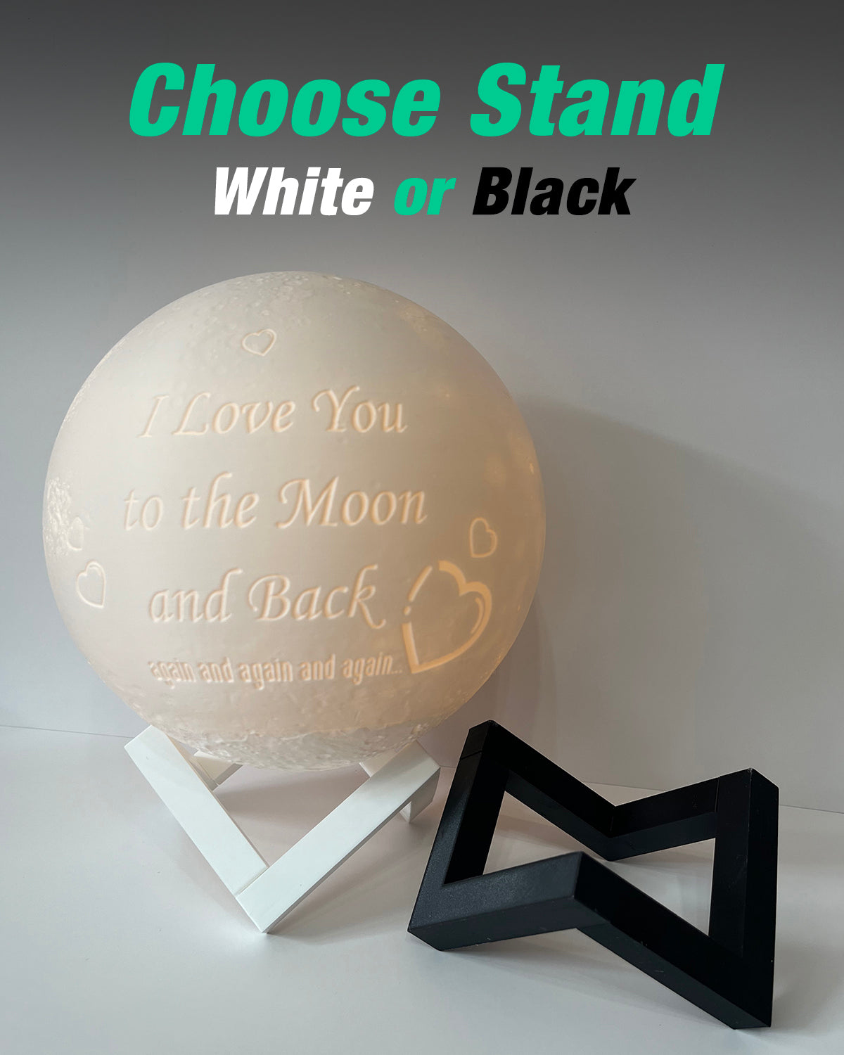 3D Personalized Moon Lamp – Unique Gift