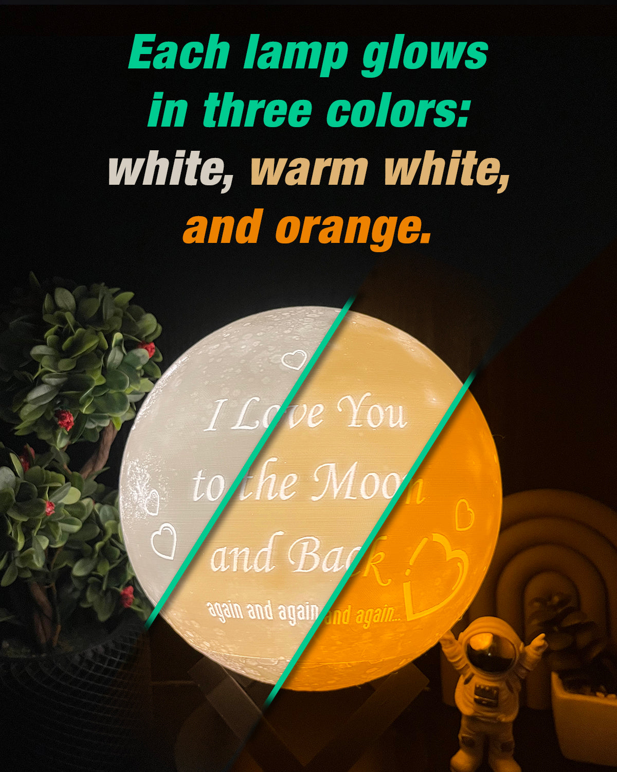 3D Personalized Moon Lamp – Unique Gift